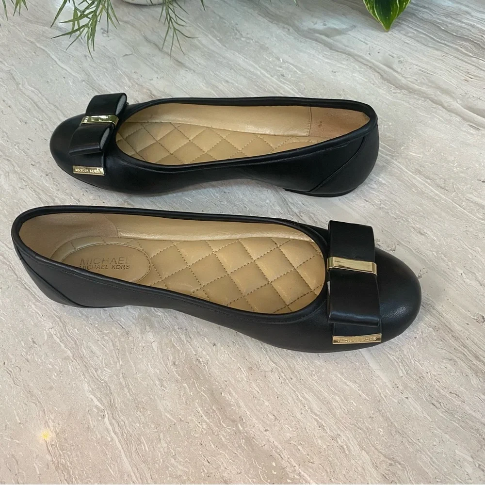 MICHAEL Michael Kors Navy Flats with Bow - Picture 10 of 14